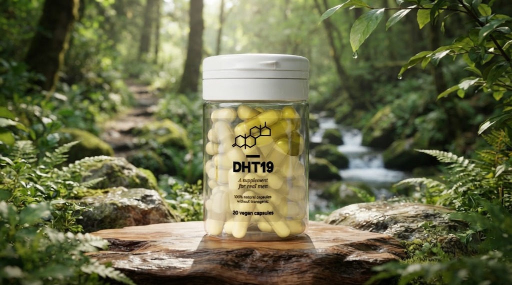 DHT19 étrend-kiegészítő kapszula üveg